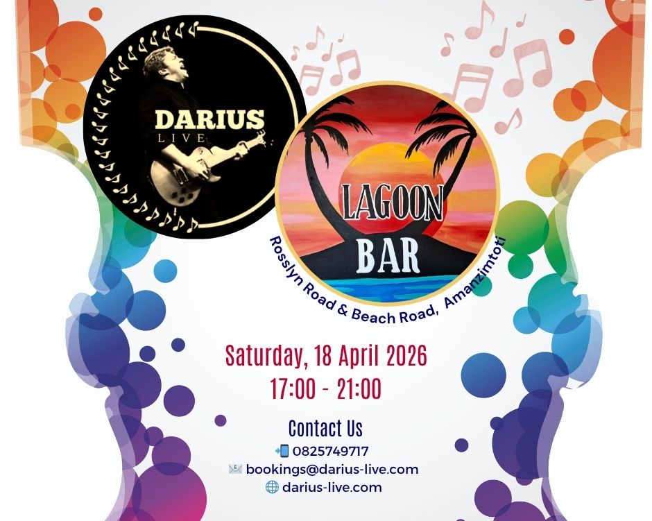 Poster for live gig: Darius Live @ Lagoon Bar on 18 April 2026
