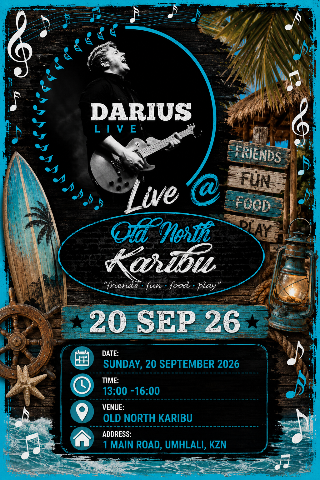 Darius Live at Old North Karibu, 20 September 2016