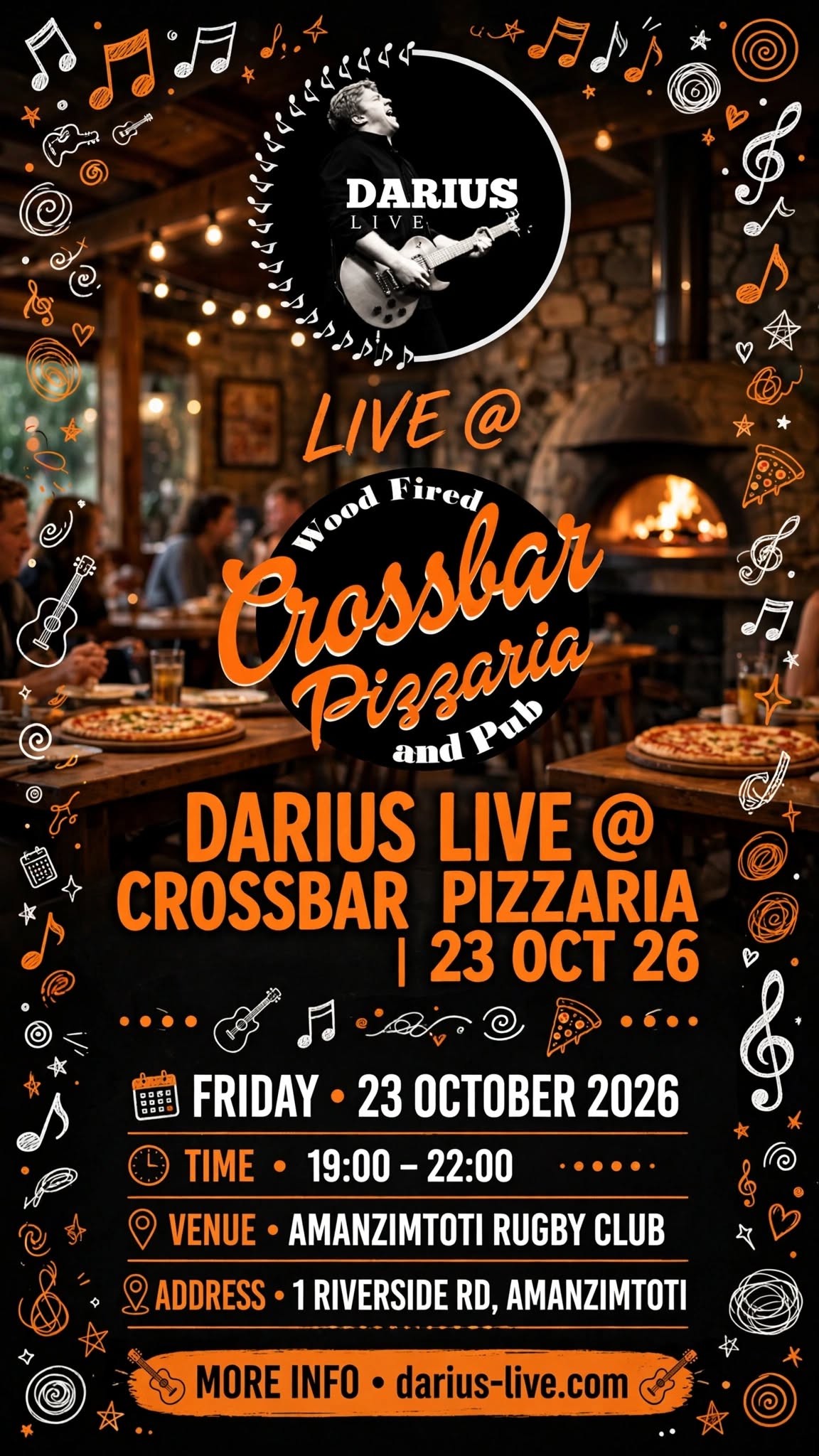 Darius Live @ Crossbar Pizzaria 23 October 26