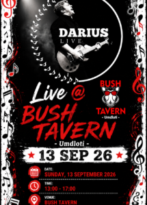 Darius live at the Bush Tavern, September 26, poster