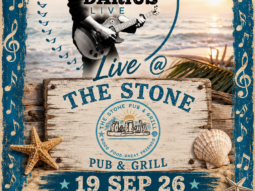 Darius live at the Stone Pub and Grill19 September poster.