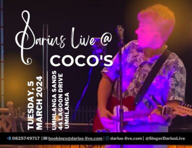 Darius Live @ Cocos Tuesday, 5 March 2024