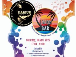 Poster for live gig: Darius Live @ Lagoon Bar on 18 April 2026