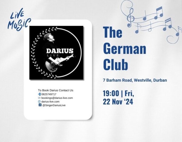 Darius Live @ The German Club 22 Nov 2024