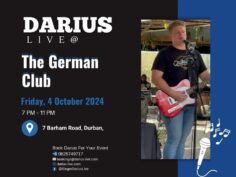 Darius Live @ The German Club 4 Oct 2024
