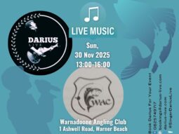 Darius Live @ Warnadoone Angling Club  30 Nov 25