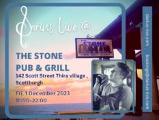 Darius Live @The Stone Pub & Grill 1 Dec