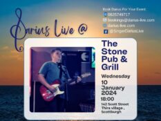 Darius Live @The Stone Pub & Grill 10 Jan 24