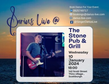 Darius Live @The Stone Pub & Grill 10 Jan 24