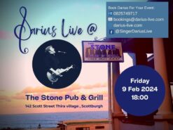 Darius Live @The Stone Pub & Grill 9 Feb 24