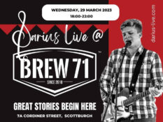 Darius Live @ Brew 71 on 29 Mar 23
