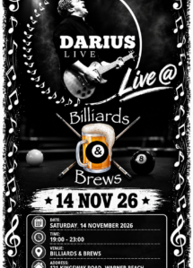 Darius Live at Billiards & Brews 14 Nov 26