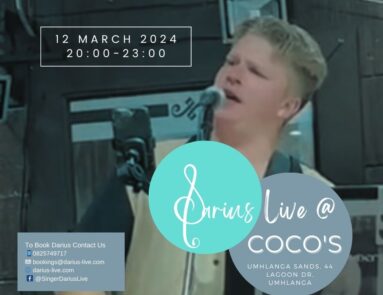 Darius Live at Coco's 12 March 2024