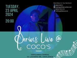 Darius Live at Coco's 23 April 2024