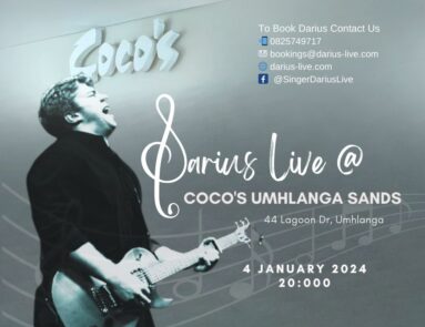 Darius Live at Coco's Umhlanga Sands 4 January 2024