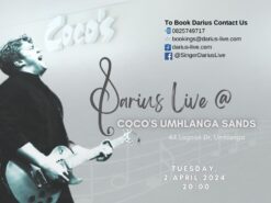Darius Live at Coco's Umhlanga Sands Tuesday, 2 April 2024