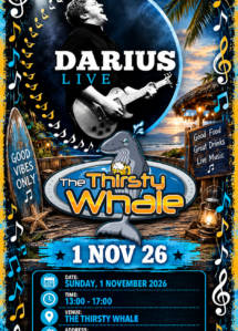 Darius Live at The Thirsty Whale 1 November 26
