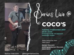 Darius live at Cocos 12 Dec