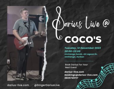 Darius live at Cocos 12 Dec
