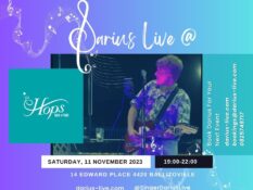 Darius live at Hops 11 Nov