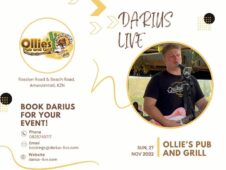 Darius Live @Ollies Pub & Grill 27 November