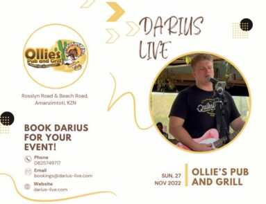 Darius Live @Ollies Pub & Grill 27 November