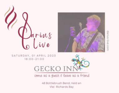 Darius Live at Gecko Inn, Richards Bay