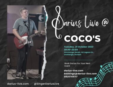 darius live at cocos 31 Oct